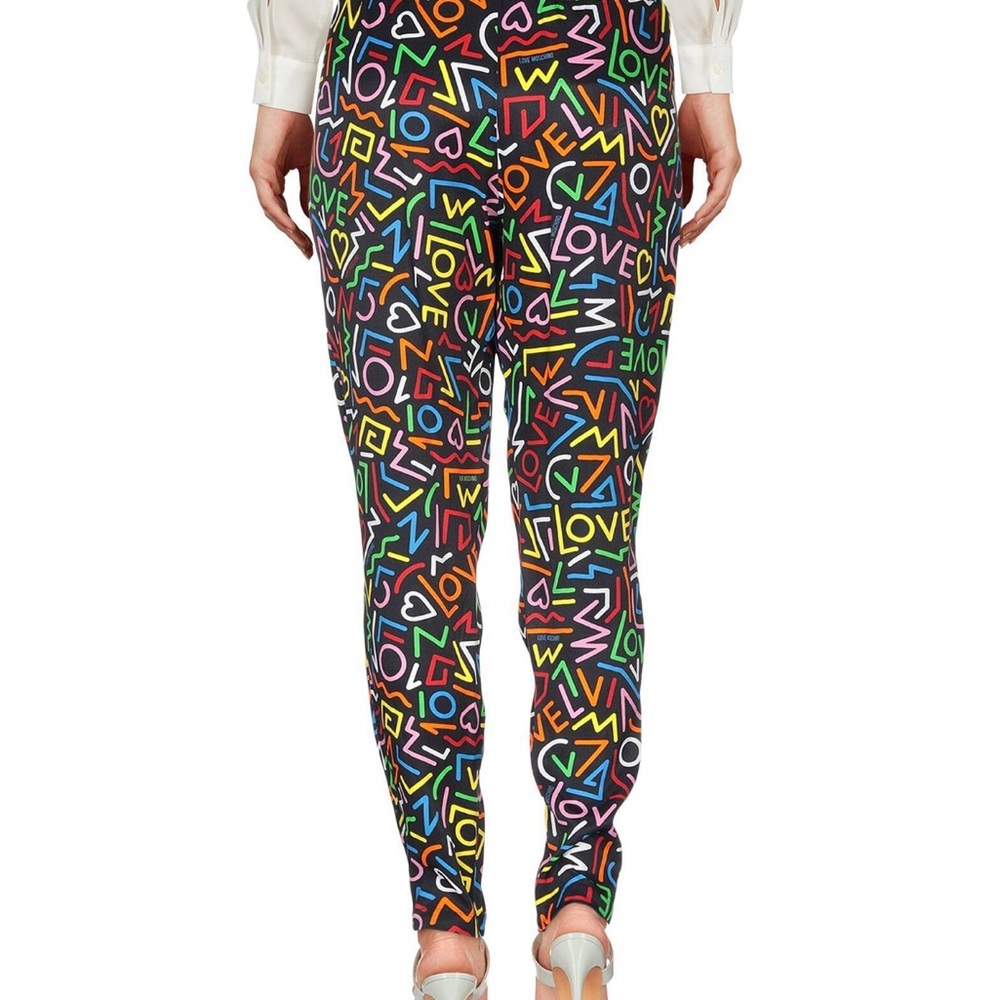 Love Moschino drop crotch “Hammer pants” HAREM style with zippers at the ankles